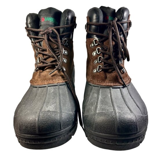 Gander Mountain Mens Brown Black Snow Trex SZ 11 Suede Rubber Outdoor Hunting - Picture 3 of 8